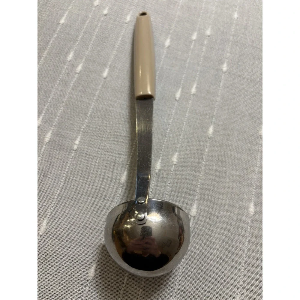 Vintage Flint Arrowhead Stainless Small Kitchen Ladle Wheat Harvest Handle 9.5